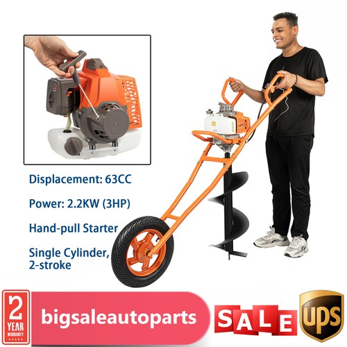 Bit post hole digger - post, gas