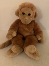 Ty ‘Bongo’ Monkey Chimp Soft Plush Beanie Buddies Toy 13” 1998 Vintage