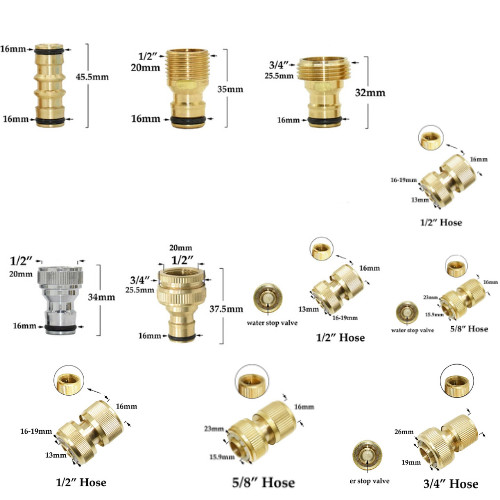 Brass tap connector adaptor - tap,