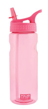 Polar Gear Water Bottle 650ml  Rose Aqua Grip BPA-Free Reusable With Straw New