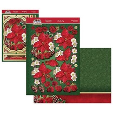 2025 Hunkydory Perfect Poinsettia Christmas Deco Large Decoupage Card Kit