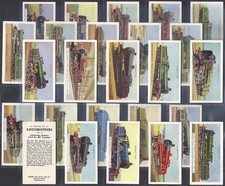 BARBERS (TEA)-FULL SET- LOCOMOTIVES 1956 (25 CARDS) EXCELLENT