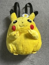 Vintage Pikachu Pokemon Plush Bag Backpack Nintendo