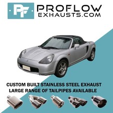 TOYOTA MR2 ROADSTER STAINLESS STEEL CUSTOM EXHAUST BACK BOX DUAL TWIN TAIL PIPES