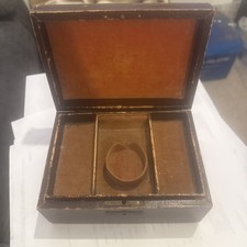 Antique Burl Walnut Tea Caddy