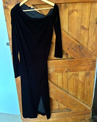 Reiss black asymmetric neck - black,