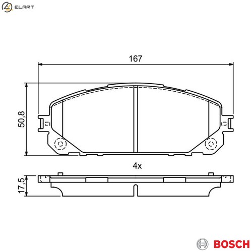 Brake pad set disc - brake, 0