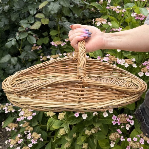 Willow garden trug basket