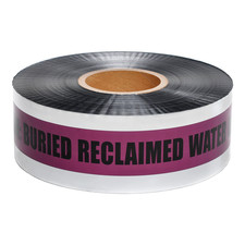 Presco Underground Detectable Tape: 3 in. x 1000 ft. CAUTION BURIED RECLAIMED WA