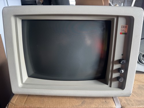 Vintage ibm colour monitor - vintage,