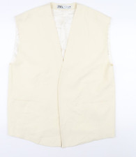 Zara Women's Ivory Vest M Sleeveless Jumper