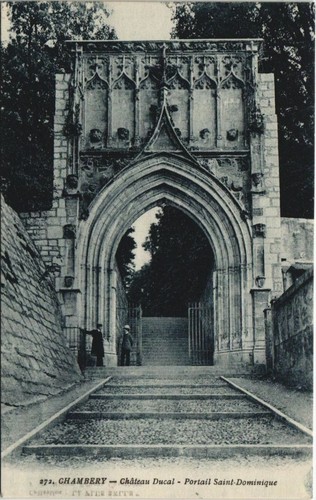 Old postcard chambery chateau - postcard,