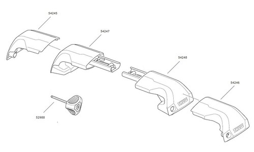Thule edge flush - thule, rail