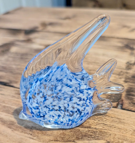 Murano style blue white - style,