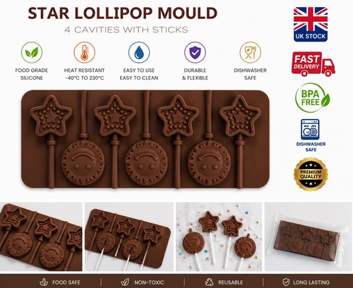 Silicone sun star lollipop - sun,