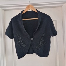 Size 12 Black Wool Bolero