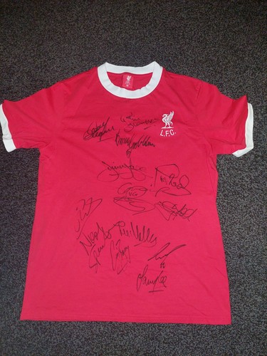 Liverpool signed shirt with - fc,