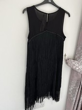 New Black Tasseled Evening