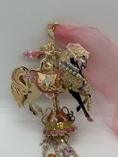 Kirks Folly ‘Fairy Go Round’ Gold-Tone Carousel Horse Wind Chime – 11″ x 3″