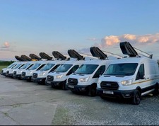 FORD TRANSIT MEWP ACCESS PLATFORM VAN MOUNTED CHERRY PICKER HIRE