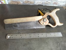Vintage No.120  Tyzack & Turner 10 Inch Brass Backed Tenon Saw