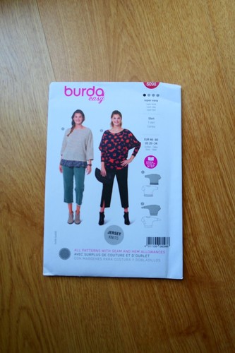 Burda 6098 women plus tops - burda,