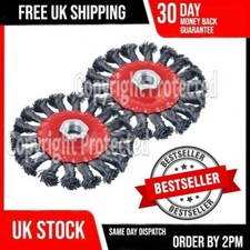 TWO 100MM WIRE WHEELS 4" M14