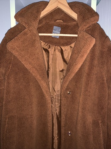 Borg oversized tan coat - borg,