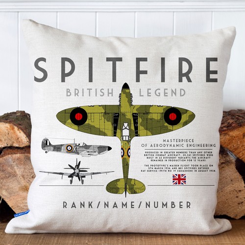 Supermarine spitfire cushion - supermarine,