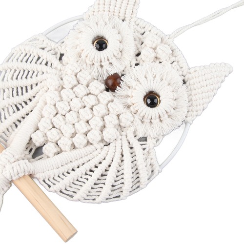 Owl macrame wall hanging - macrame,