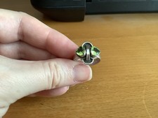 Sterling Silver Peridot Ring - Unique Design