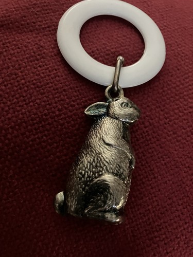 Antique silver plated rabbit - silver,