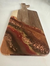 NEW without tags Unique Wooden Serving Cheese Chopping Board 30cm