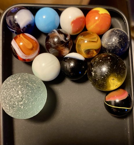 Vintage glass marble - vintage,