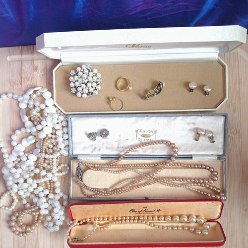Vintage simulated pearl - vintage,