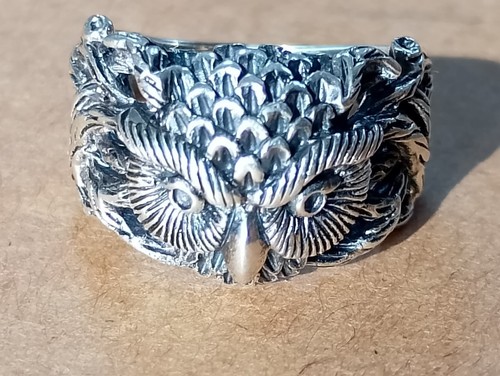 Sterling silver owl - silver,