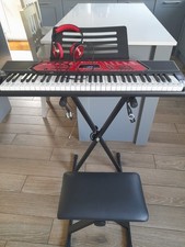 RockJam 61 Key Keyboard Bundle with Stand & Stool-RJ6170