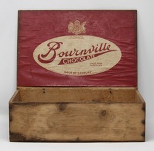 Vintage Bournville Chocolate - Made At Cadbury Finest Plain Chocolate Wooden Box