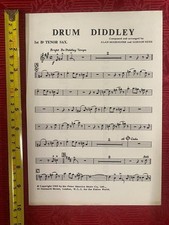 Sheet Music " Drum Diddley" For 1st Tenor Sax REF00062