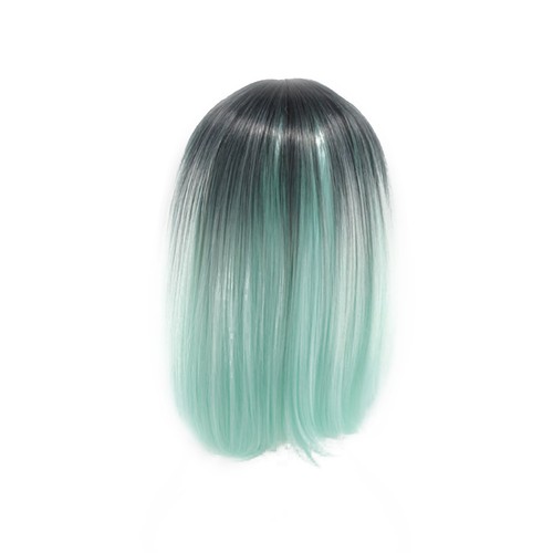 Womens bob wig gradient color - bob,
