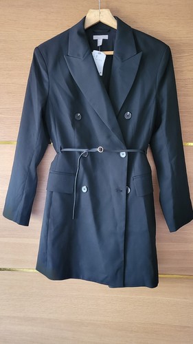 Ladies black coat s - black,