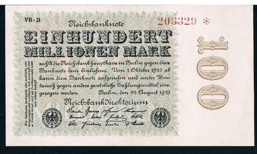 Germany reichsbank banknotes - germany,