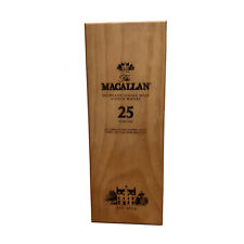 Macallan 25 year scotch whiskey wooden box only gift decoration collectible