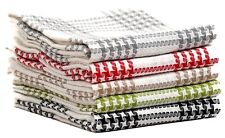 5 Pack Terry Kitchen Tea Towels Cotton Super Absorbent Quick Drying Soft Towel