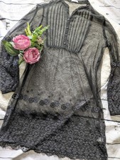 La Redoute black sheer tulle