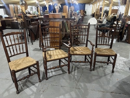 Old spindle back chairs - spindle,