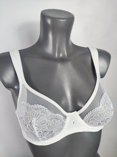 Charnos white lace - lace, bra