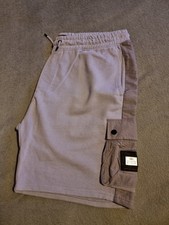 Weekend Offender Mauve Men's Cargo Sweat Shorts. Size XXL