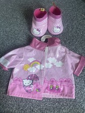 Build A Bear Sanrio Hello Kitty Raincoat And Rain Boots Wellies Wellingtons