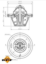 NRF 725065 Thermostat, coolant